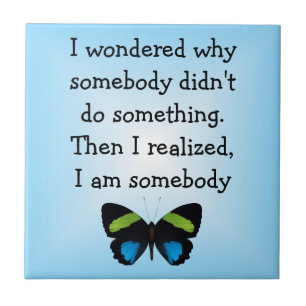Butterfly Verse Tile Kakelplatta