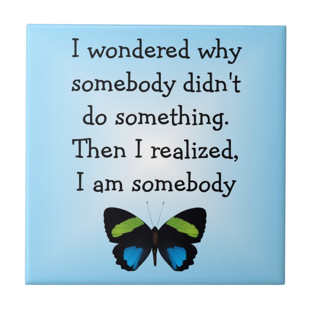 Butterfly Verse Tile Kakelplatta (Framsidan)