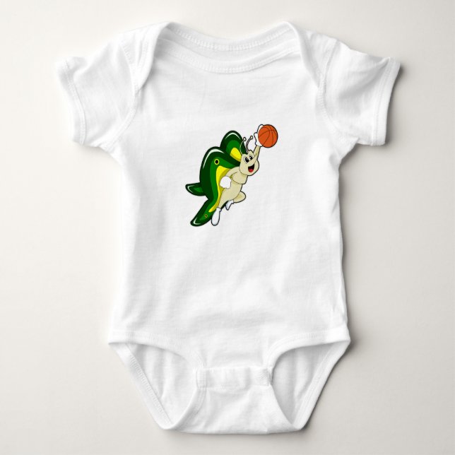 Butterfly vid Basketball Sports T Shirt (Framsida)