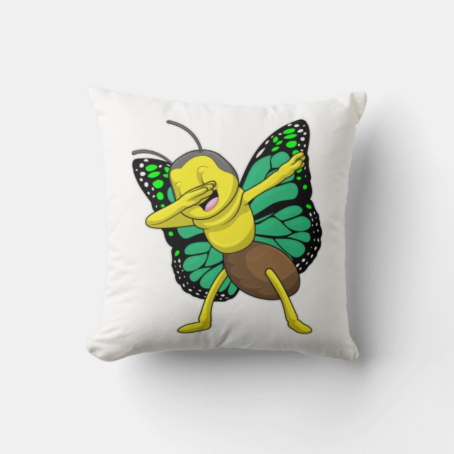 Butterfly vid Hip hop Dance Dab Kudde (Framsida)