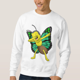 Butterfly vid Hip hop Dance Dab Lång Ärmad Tröja