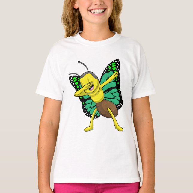 Butterfly vid Hip hop Dance Dab T Shirt (Framsida)