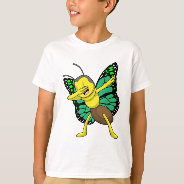 Butterfly vid Hip hop Dance Dab T Shirt (Framsida)