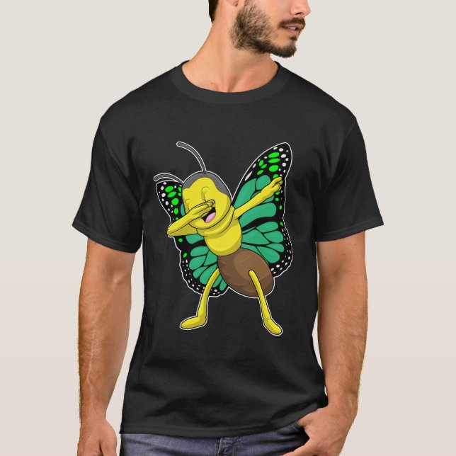 Butterfly vid Hip hop Dance Dab T Shirt (Framsida)
