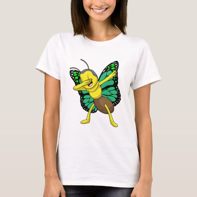 Butterfly vid Hip hop Dance Dab T Shirt (Framsida)
