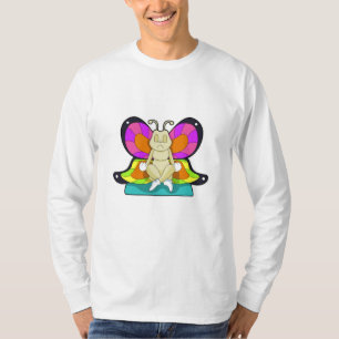 Butterfly vid Yoga i Kor-legged T Shirt