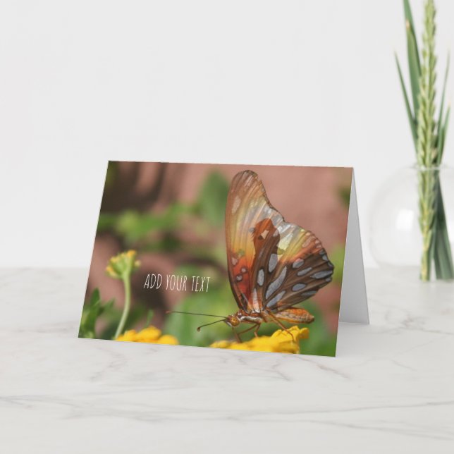 Butterfly Vingar - Butterfly Kärlek Helgkort (Framsida)