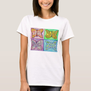 Butterfly Vingar inspirational Ord Anpassningsbar T-shirt