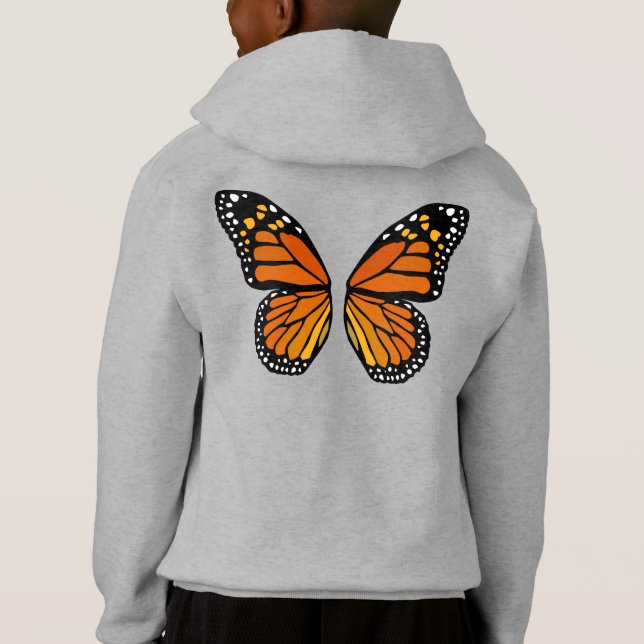 Butterfly Vingar Kids Sweatshirt Cute Butterfly To T Shirt (Baksida)