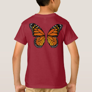 Butterfly Vingar Kids T-shirts Cute Butterfly Tees