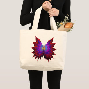 Butterfly Vingar Large Tote Bag Jumbo Tygkasse
