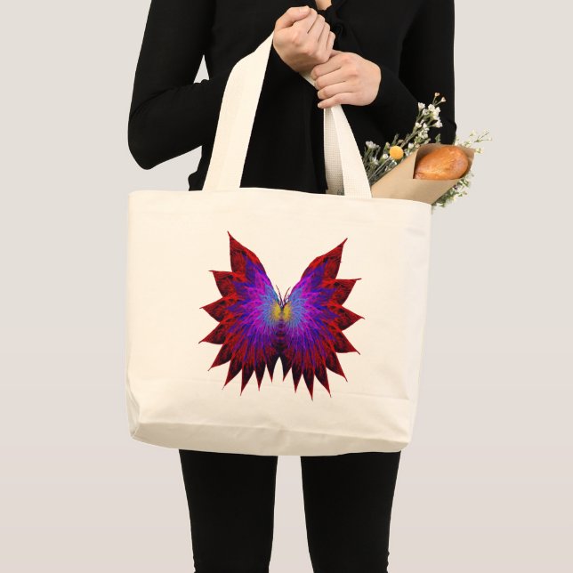 Butterfly Vingar Large Tote Bag Jumbo Tygkasse (Framsida (produkt))