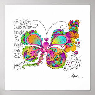 BUTTERFLY VINGAR Poster av April McCallum