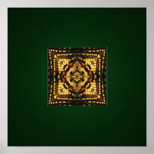Butterfly Vinge Kaleidoscope Skriv ut Poster