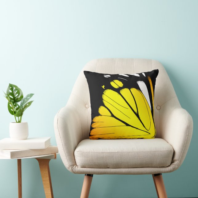 Butterfly Vinge - Orange Gull Kudde (Stol)
