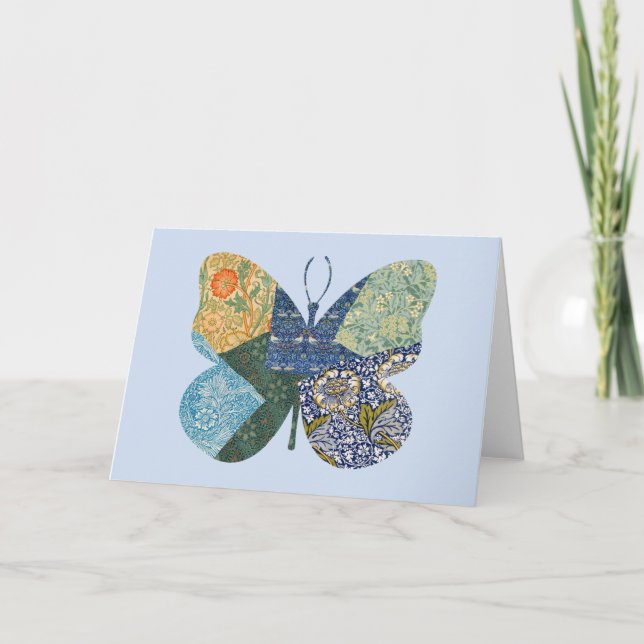 Butterfly Vintage Blommigt Card Series 1 Kort (Framsida)