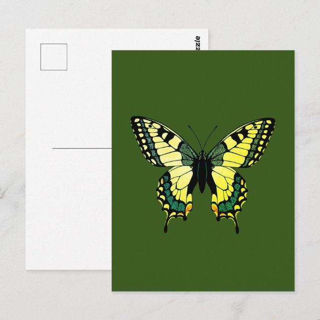 Butterfly Vykort (Fram/baksida)