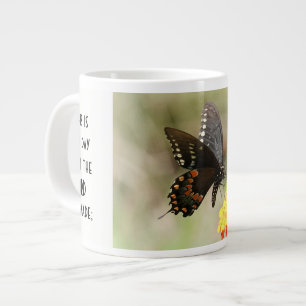 Butterfly w/ verse; Psalm 118:24 Jumbo Mugg