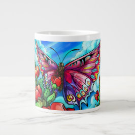 Butterfly w/verse Psalm 118:24 Jumbo Mugg