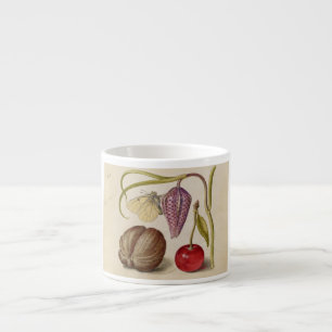 Butterfly Walnut Flower Cherry Watercolor Art Espressomugg