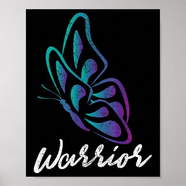 Butterfly Warrior - Suicide Prevention Awareness Poster (Framsidan)