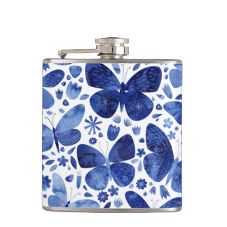 Butterfly Watercolor Blue Fickplunta
