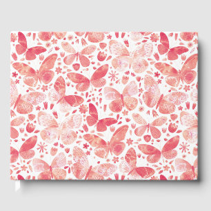 Butterfly Watercolor Gästböcker