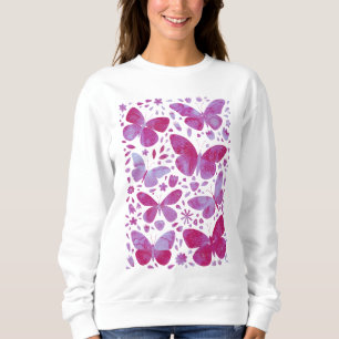 Butterfly Watercolor Rosa T Shirt
