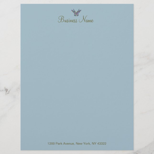 Butterfly Whispers 2 CHANGE FÄRG ~ Letterhead (Framsida)