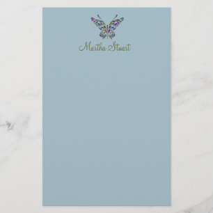 Butterfly Whispers CHANGE FÄRG ~ Stationery Brevpapper