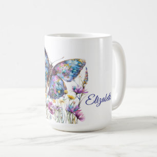 Butterfly & Wildblommor Coffee Mugg