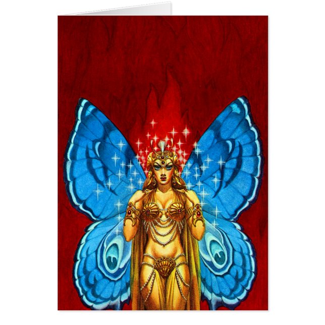 Butterfly Winged Notecard OBS Kort (Framsidan)