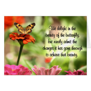 Butterfly Wisdom: Genomför ändringar Hälsningskort