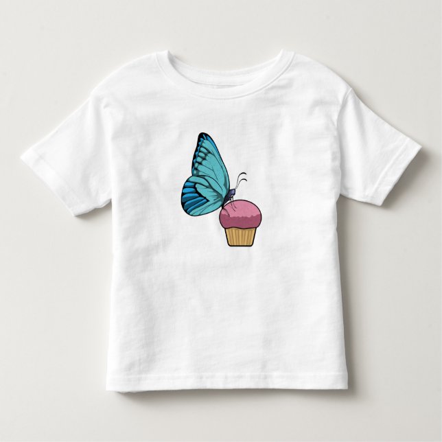Butterfly with Muffin T Shirt (Framsida)