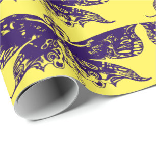 Butterfly Woman Gift Wrapping Papper Presentpapper