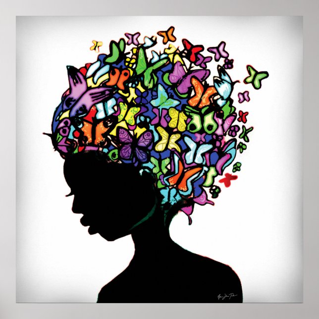 Butterfly Woman Poster (Framsidan)