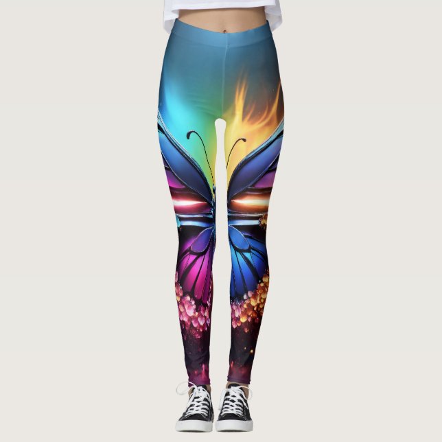 Butterfly Women Clothing Leggings (Framsida)