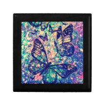 Butterfly Wooden Jewelry keepsakbox
