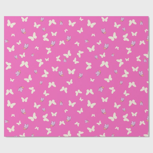 Butterfly Wrapping Paper Presentpapper (Platt)