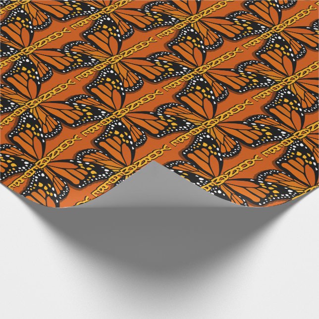 Butterfly Wrapping Papprare Personlig Gift Papprar Presentpapper (Hörn)