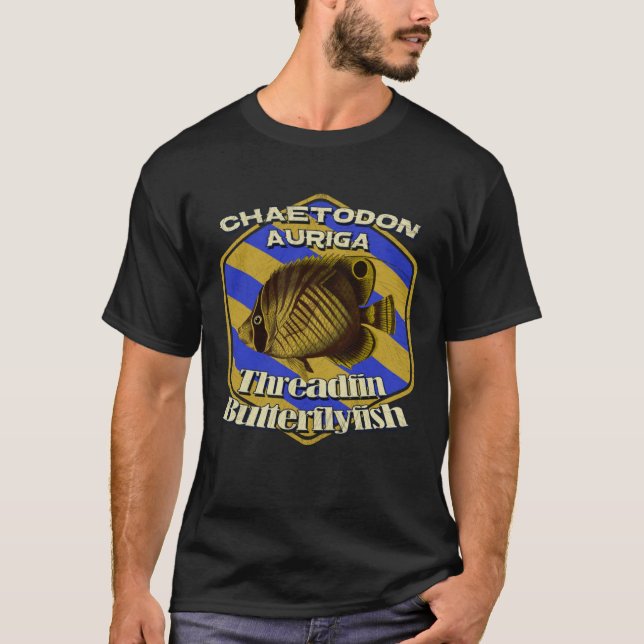Butterflyfish Reef Tank Marine Aquarist Coral Fish T Shirt (Framsida)