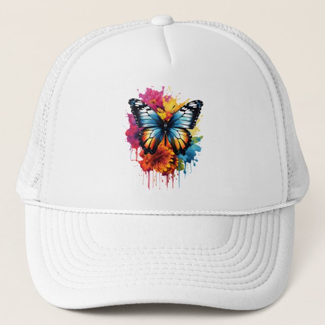Butterfly's Colorful Stänk Keps (Framsida)