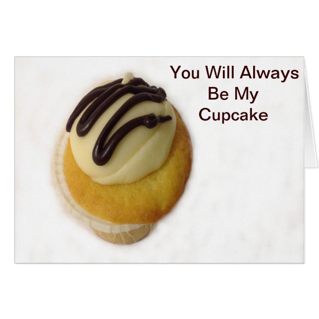 Butterglass Cupkaka Hälsningskort (Framsidan Horizontal)