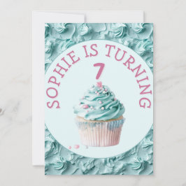 Butterglass Icing Party Birthday Inbjudningar