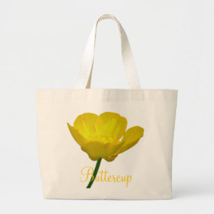 Butterkoppsblommor Tote Bag Wildlfower Beach Bags Jumbo Tygkasse