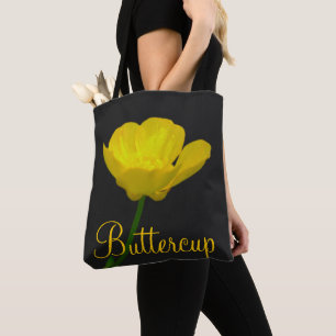 Butterkoppsblommor Tote Bag Wildlfower Beach Bags Tygkasse