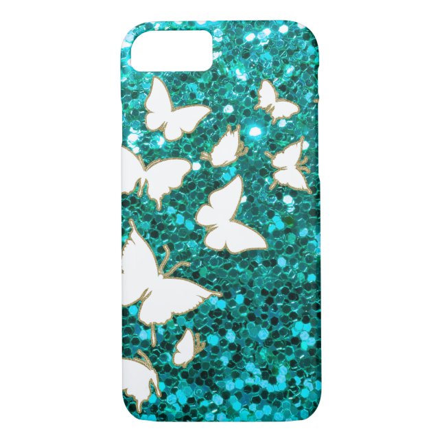 Butterly Bling stil Case-Mate iPhone Skal (Baksida)