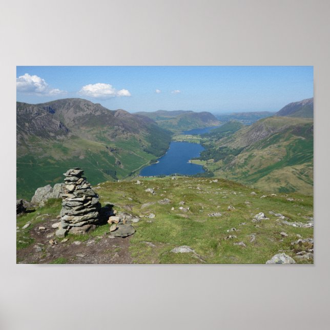 Buttermere och Crummock Vatten Poster (Framsidan)