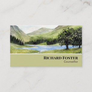 Buttermere Sjö District England Landskap Visitkort
