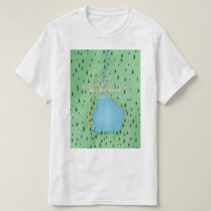 Buttermere sjö, distriktsaffisch för sjö t shirt